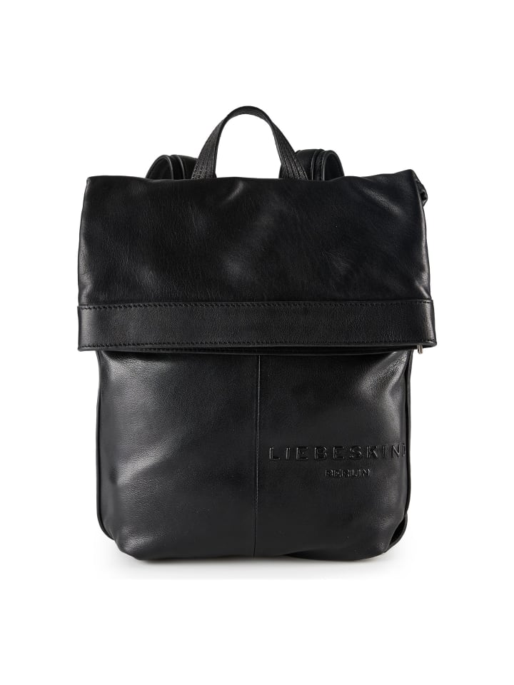 Elvira City Rucksack M Leder 36 cm black
