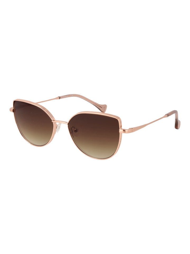 Damen Sonnenbrillen Katzenauge Roségold