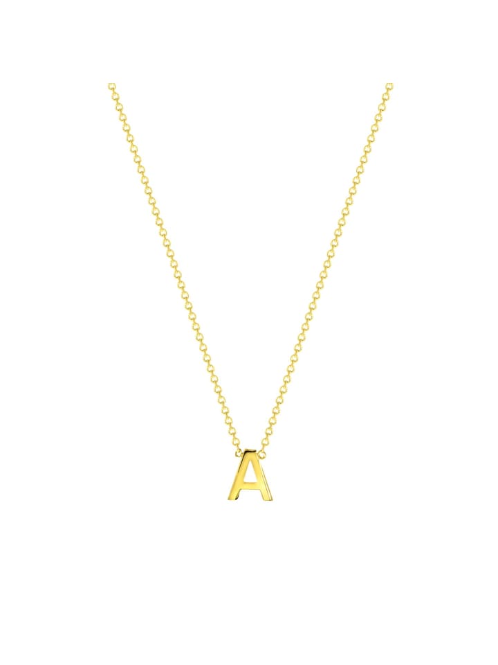 375 Gold Halskette "Buchstabe A" Buchstabe