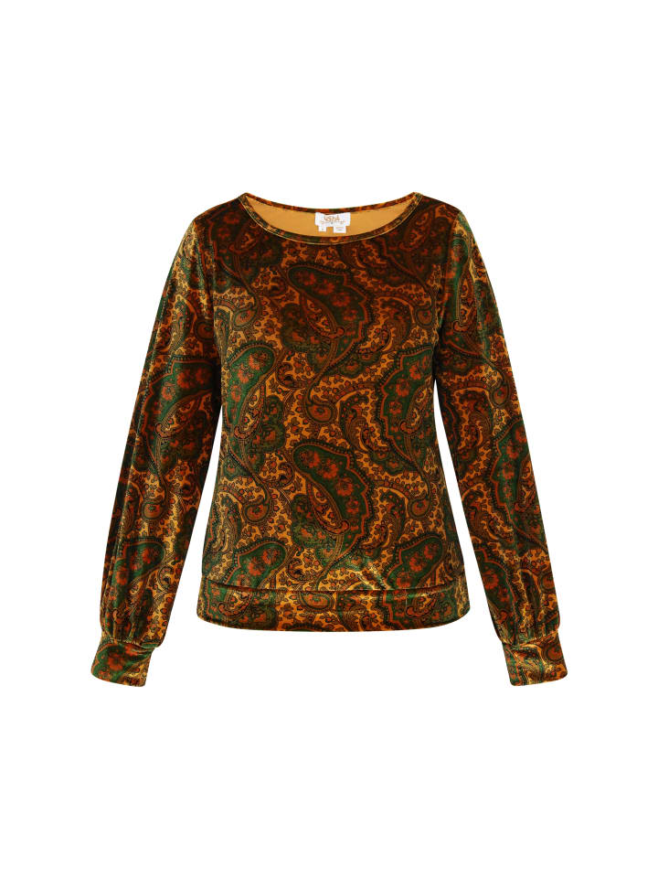 Women Blouse in yellow multicolor