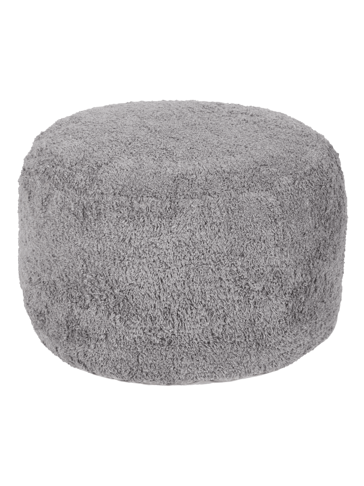 Pouf KANDHKOT in Grau - (W) 50 x (H) 35 x (L) 50 cm