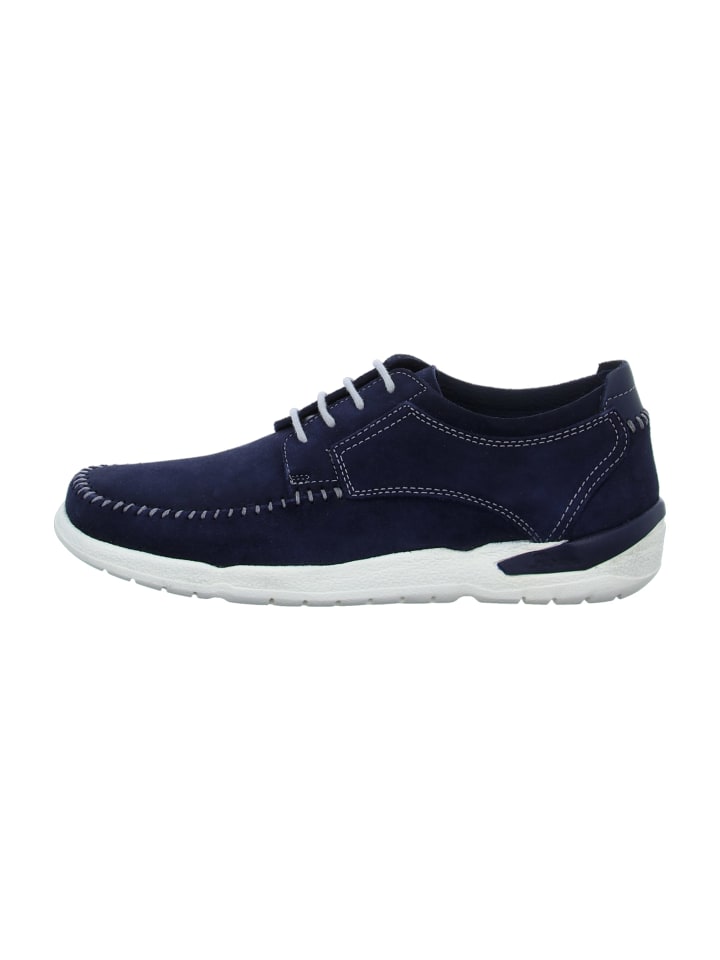 Mokassin Schnürschuhe in Blau