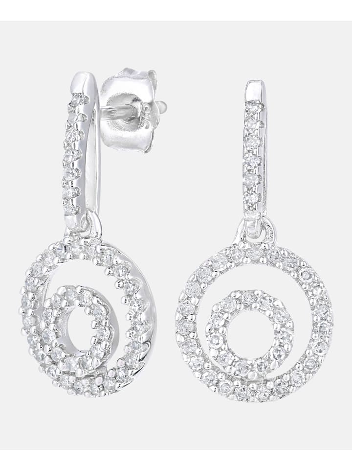 Ohrhänger aus 375 Weißgold mit 0.33 Karat Diamant