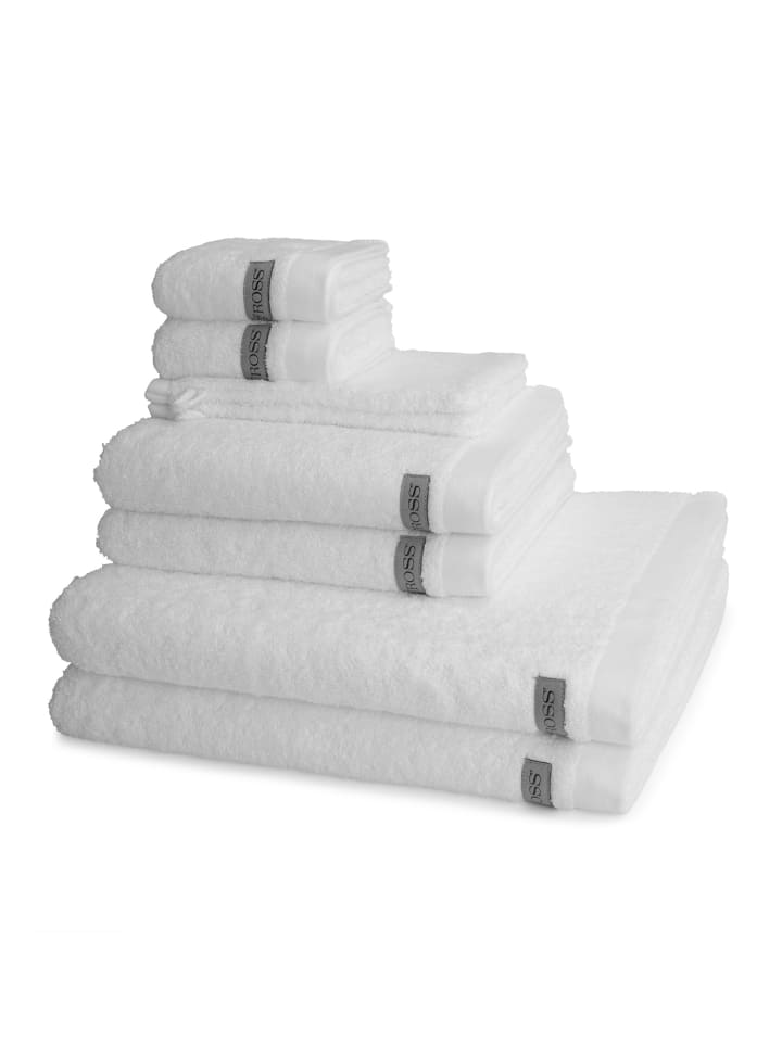 2 X Wasch- 2 X Gäste- 2 X Dusch- 2 X Handtuch im Set Sinfonie in Kiesel