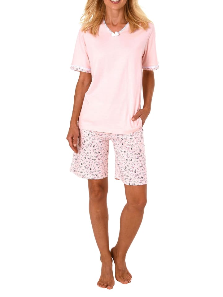 Shorty Pyjama kurzarm - 44738 in rosa