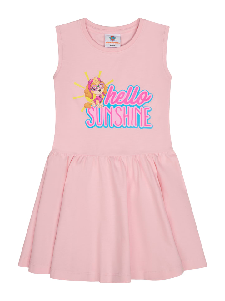 Kleid Paw Patrol Skye Hello Sunshine Sommer in Rosa