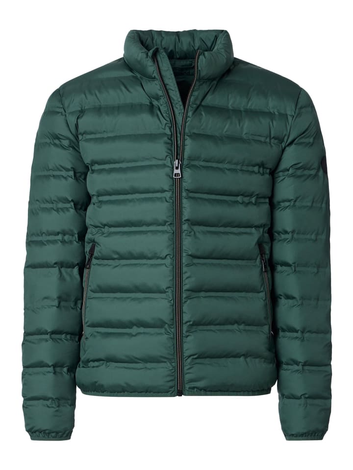 Steppjacke Basic in Dunkelgrün