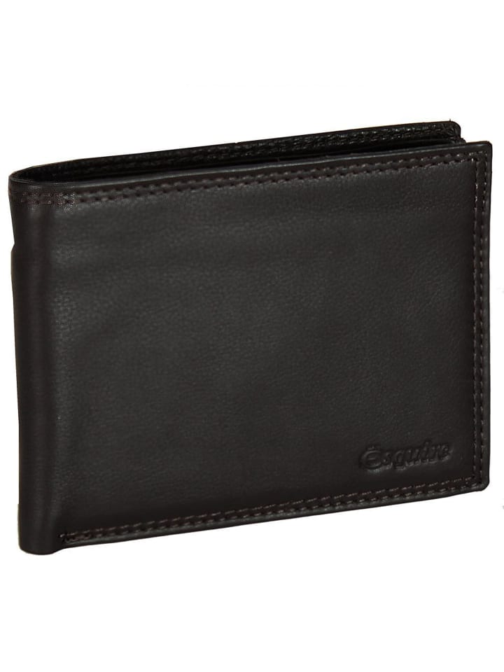 Duo Geldbörse Leder 12,5 cm black