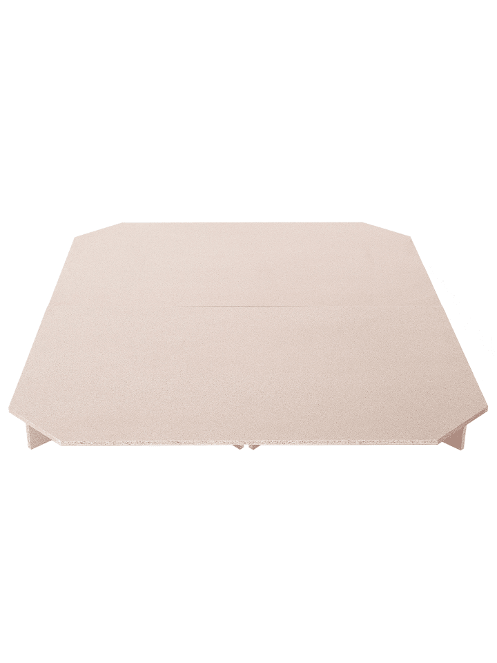 Wasserbett Podest BEDROCK in Braun - (W) 180 x (H) 20 x (L) 200 cm