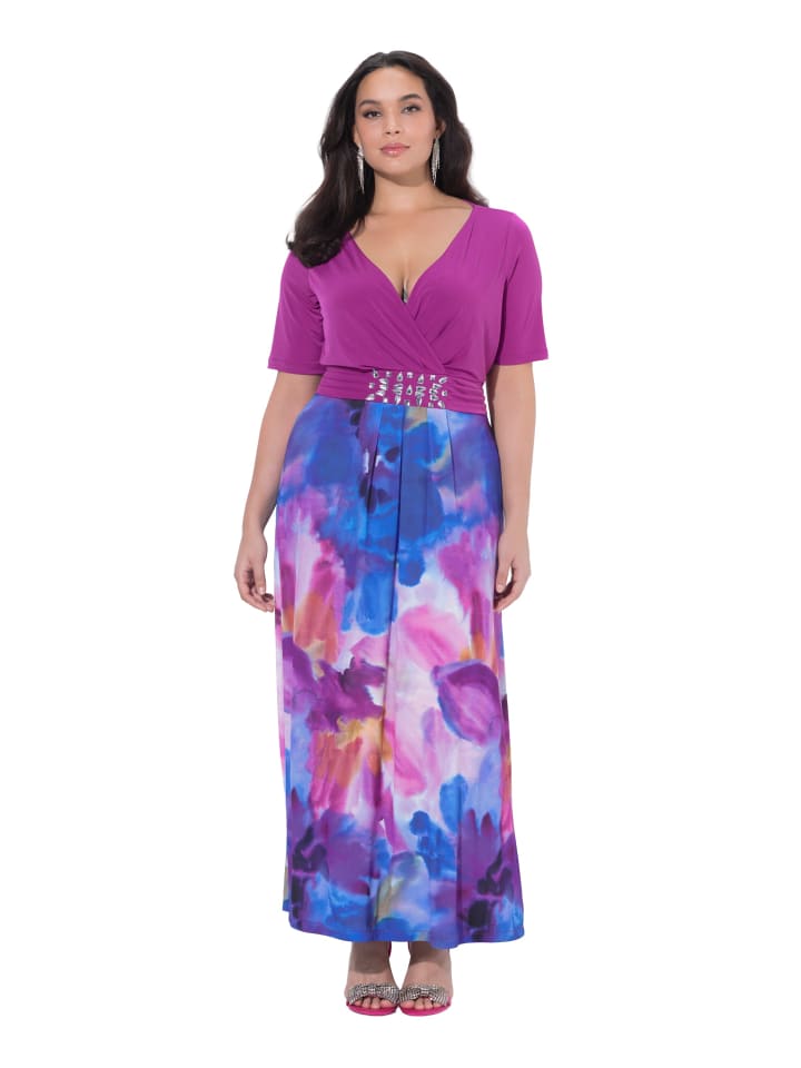 Midikleid in orchidee