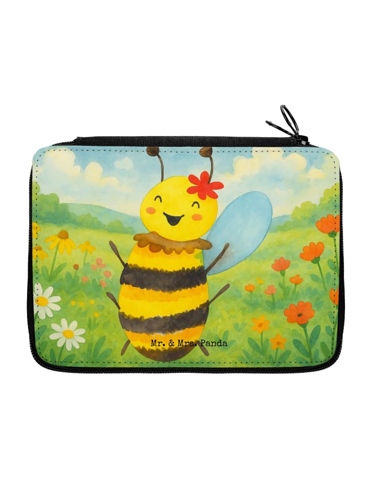 Mäppchen Biene Happy Design ohne Spruch in Weiß