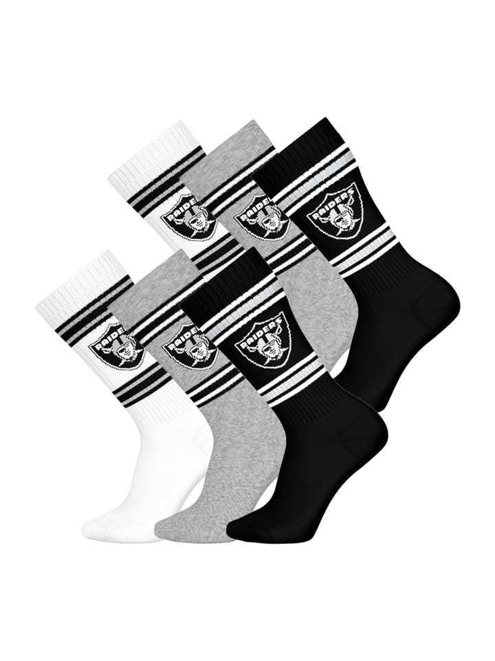 Freizeitsocken Las Vegas Raiders Crew in WHT/MGR/BLK