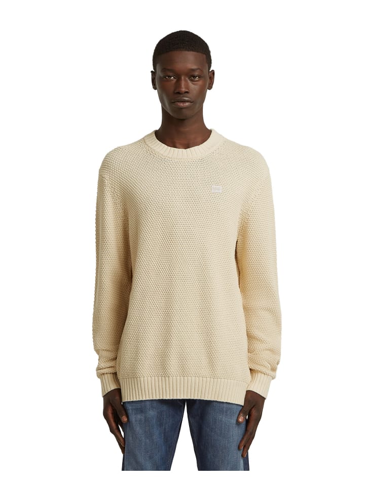 Honey Comb Structure Knit dk talc