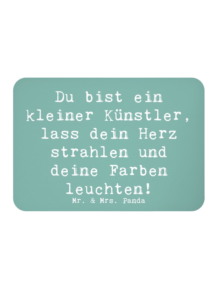Magnet Spruch Die Freude an der Kreativität ent... in Meeresbrise