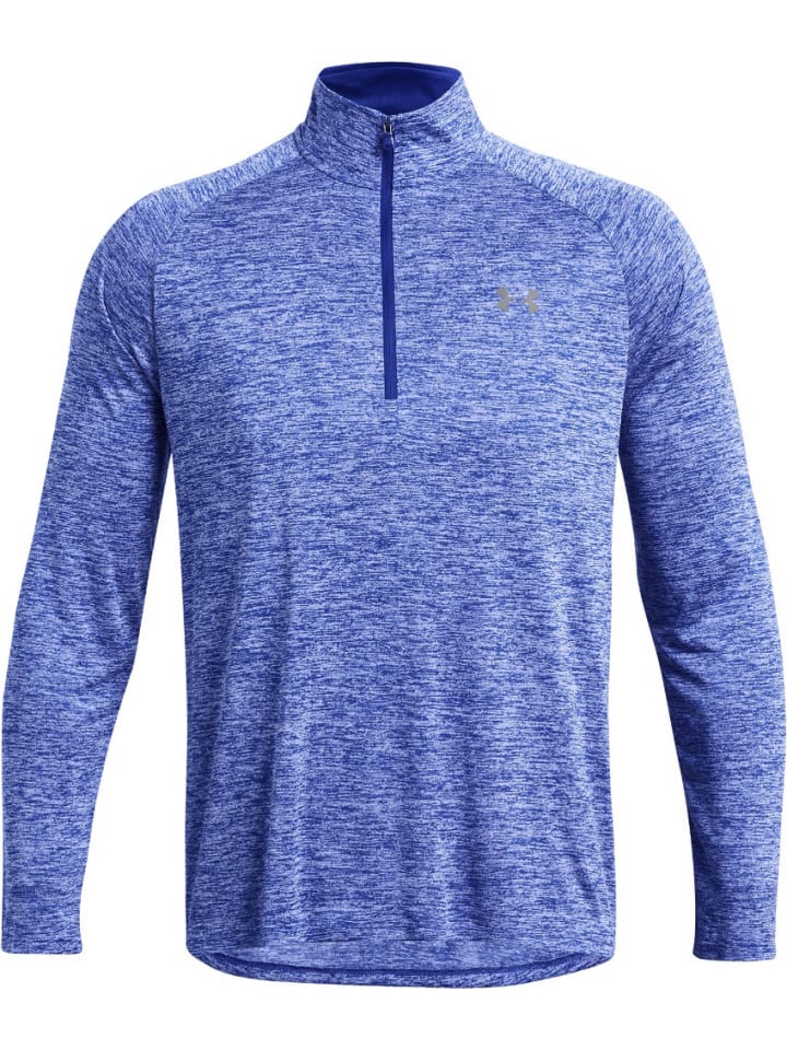 Longsleeve "Ua Tech 2.0 1/2 Zip" in Blau