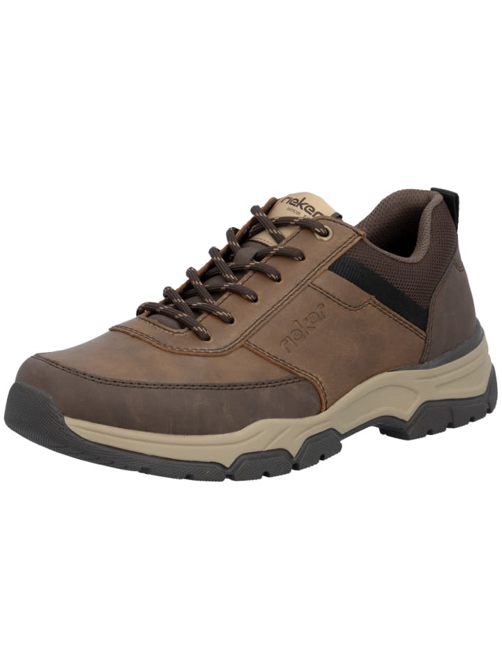 Sportlicher Schnürschuh in braun