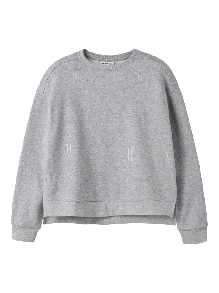 Sweatshirt in Light Grey Melange