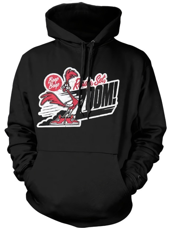 Hoodie "Road Runner Beep Beep Big Tall Hoodie" in Schwarz