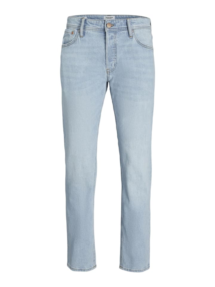 Tapered Fit Jeans in Blue Denim