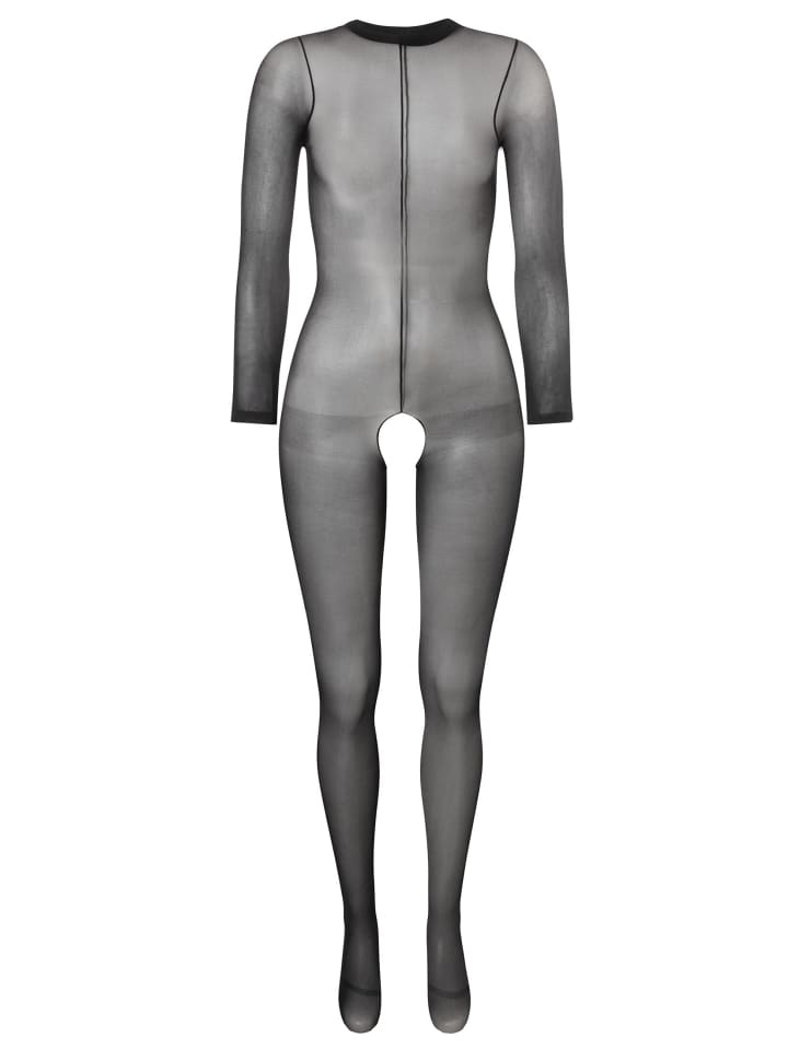Transparenter Bodystocking ouvert 1er Pack black