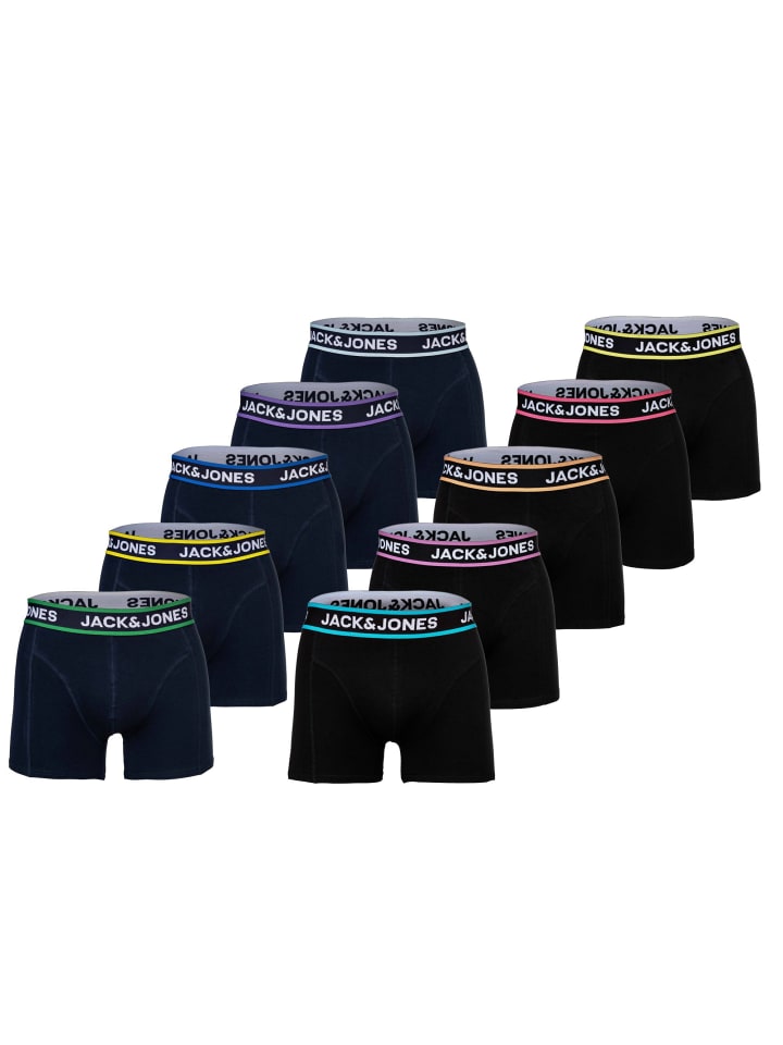 Boxershort 10er Pack in Schwarz/Blau
