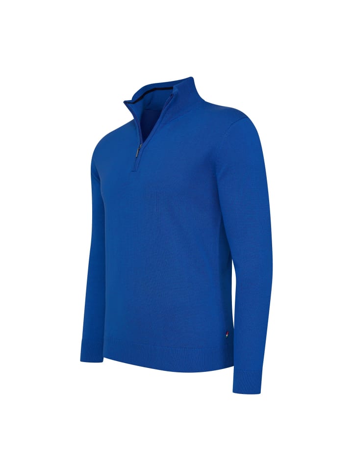 Pullover Bergamo Zip in Blau