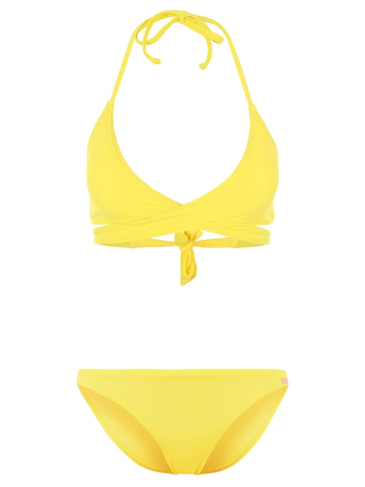 Triangel-Bikini in gelb