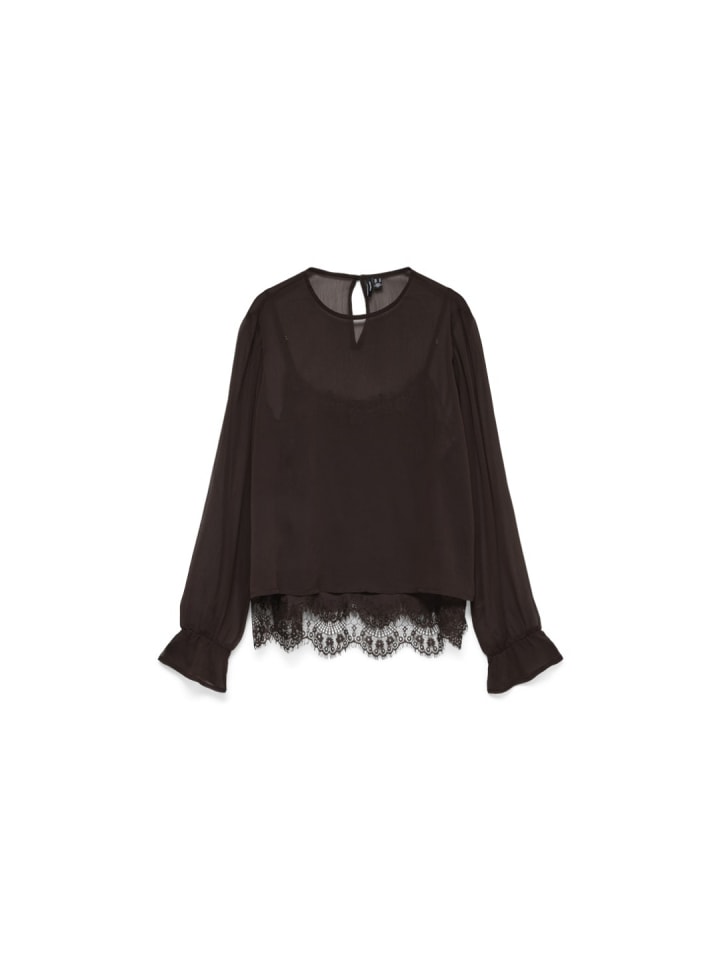 Langarmshirt in chocolate torte