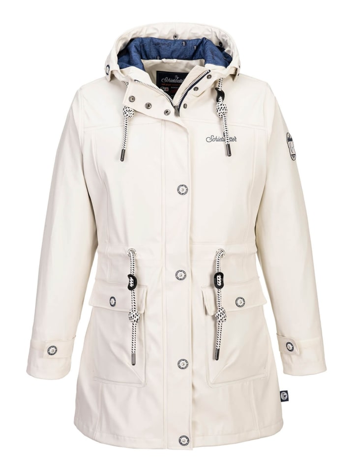 Regenjacke Parka in white