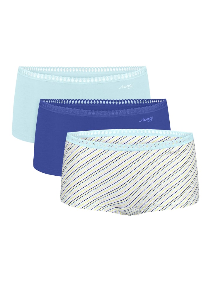 Panty Blue GO Crush 3er-Pack in BLUE - LIGHT COMBINATION