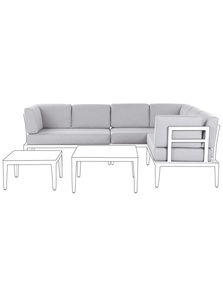 Kissenbezug RIMA III in Grau - (W) 50 x (H) 14 x (L) 35 cm