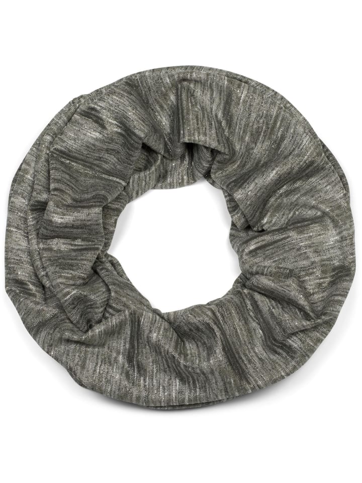 Loop Schal in Oliv meliert