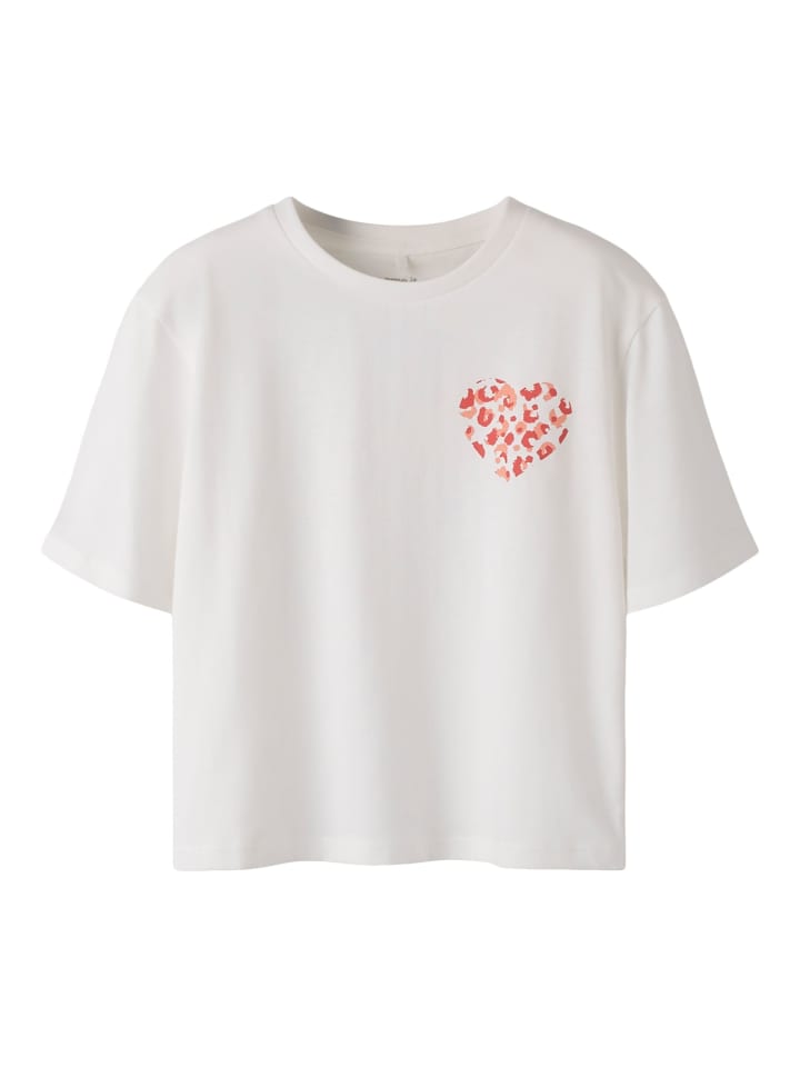 T-Shirt NKFBEATRICE S/S NREG SH TOP BOX PS in cloud dancer