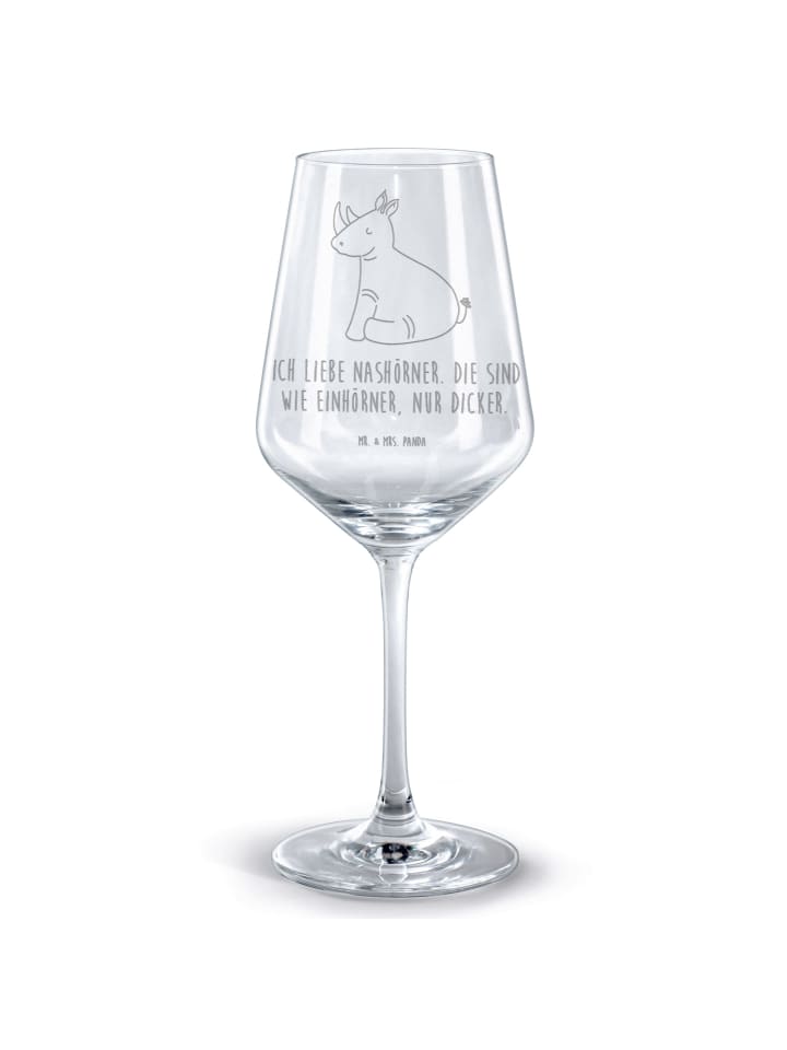 Kelch Einhorn Nashorn mit Spruch in Transparent