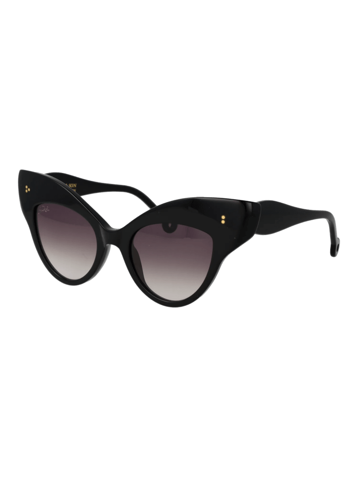 Frauen Sonnenbrille Schmetterling Schwarz
