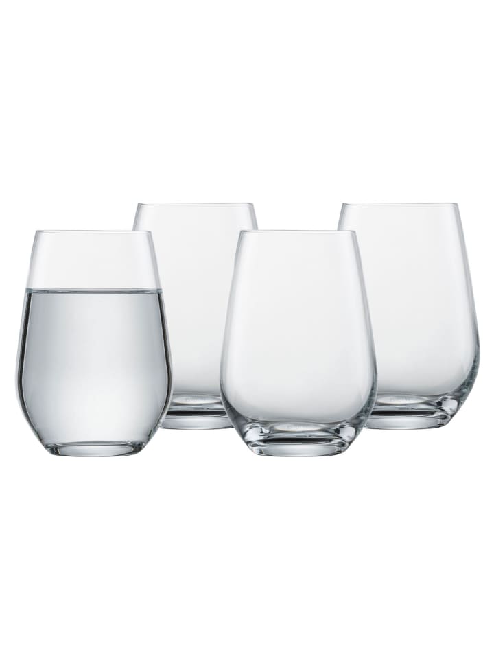 4er Set Universalbecher Forté in Transparent 557 ml
