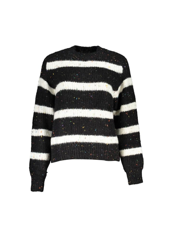Schwarz Acryl Damen Pullover Rollkragenpullover