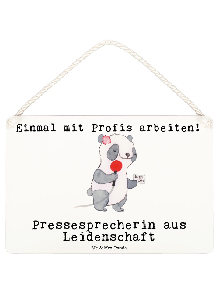 Deko Hänger Pressesprecherin Leidenschaft mit S... in Weiß