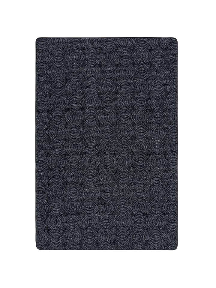 Teppich Circle in schwarz