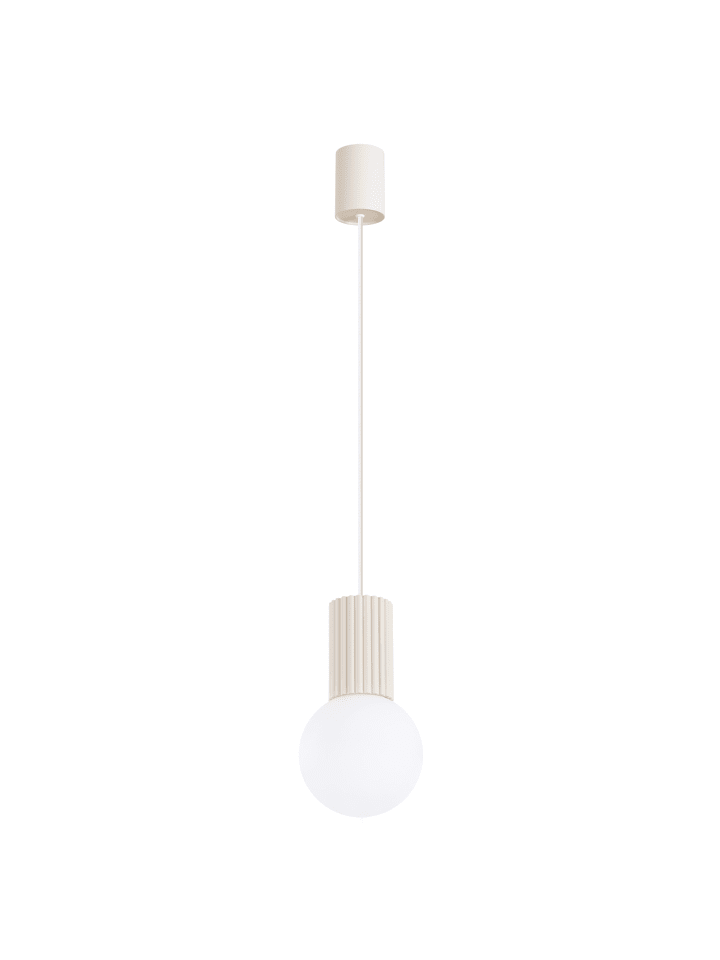 Pendelleuchte ORBITAL 1 beige H 120 cm