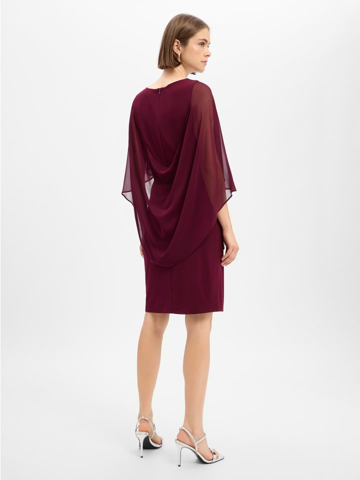 Cocktailkleid in aubergine - 0001