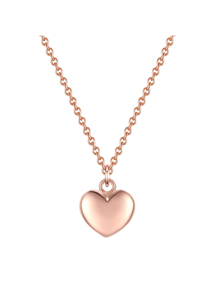 Halskette Herz aus Sterling Silber in roségold