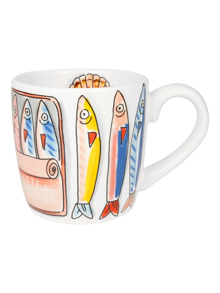 Cappuccino-Becher Sardinen in Bunt - 500 ml