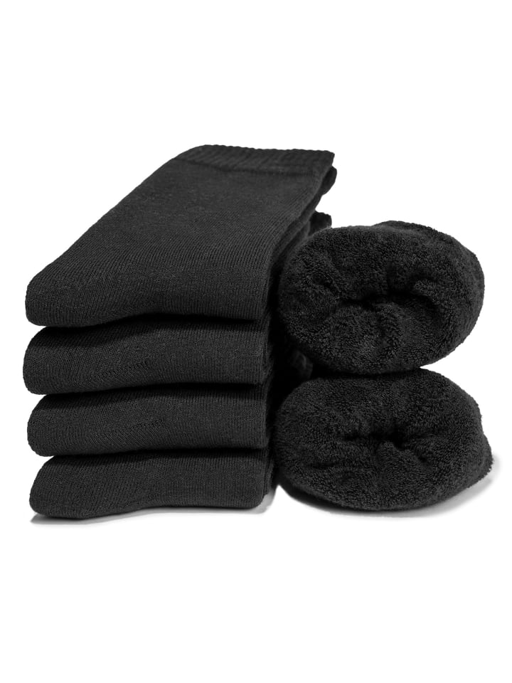 6er Pack Thermosocken Bille in Schwarz