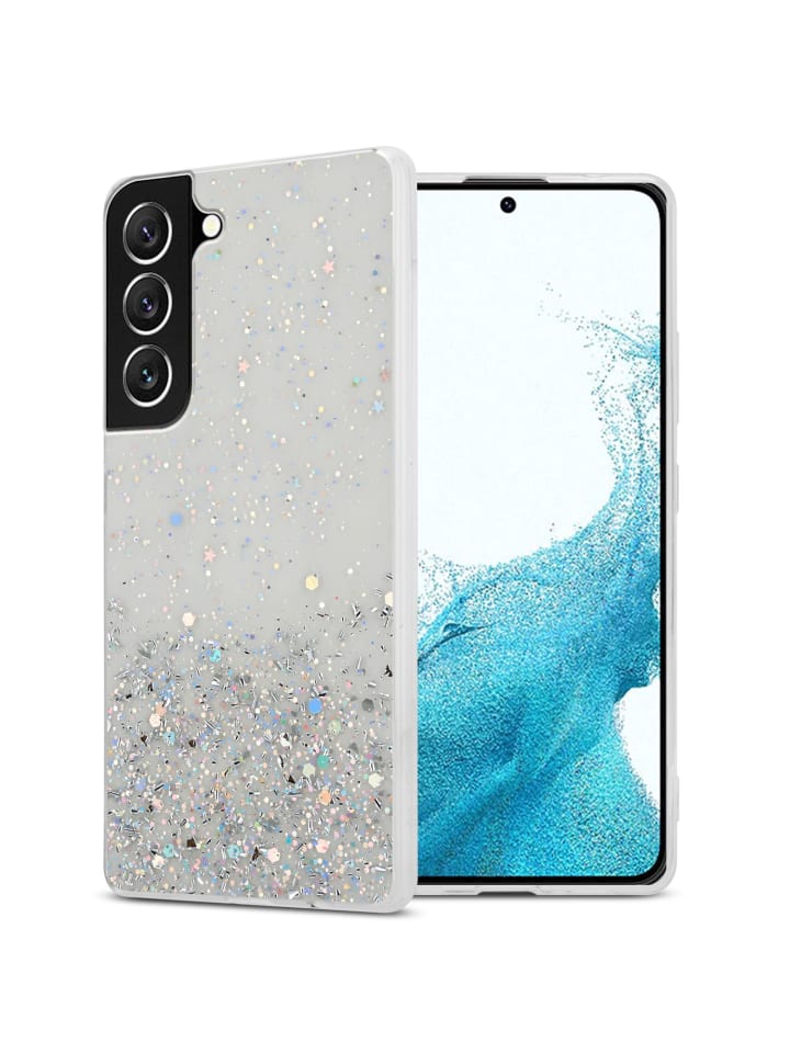 Hülle für Samsung Galaxy S22 Glitter in Transparent mit Glitter