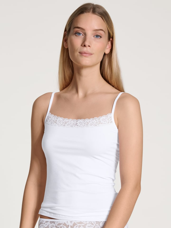 Spaghetti-Top in weiss