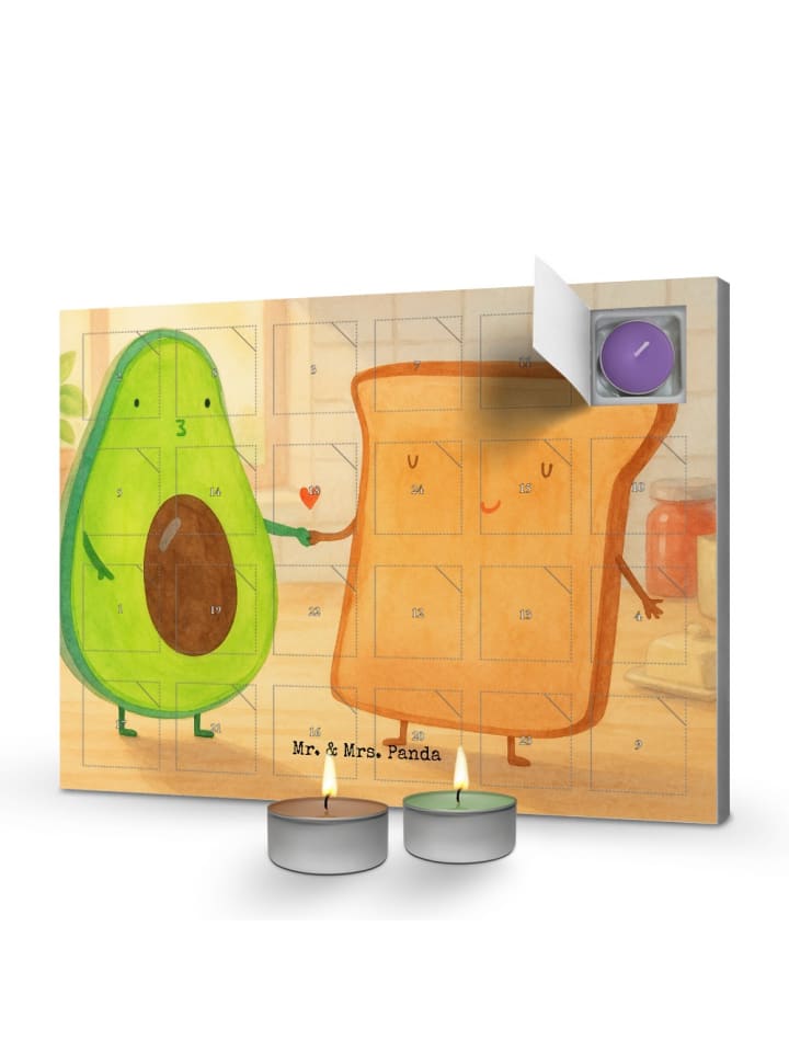 Adventskalender Avocado Toast Design ohne Spruch in Weiß