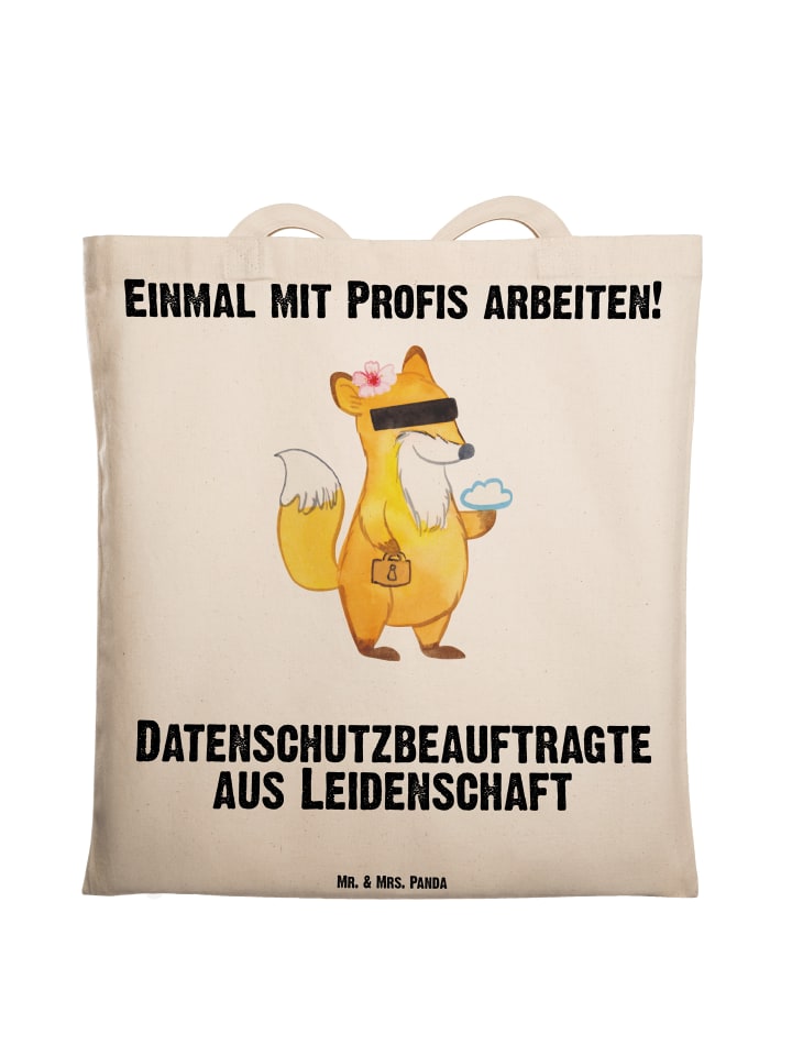 Stofftasche Datenschutzbeauftragte Leidenschaft... in Creme
