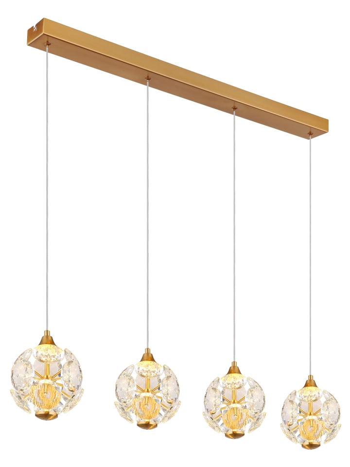 Hängeleuchte "VIRINA" in goldfarben