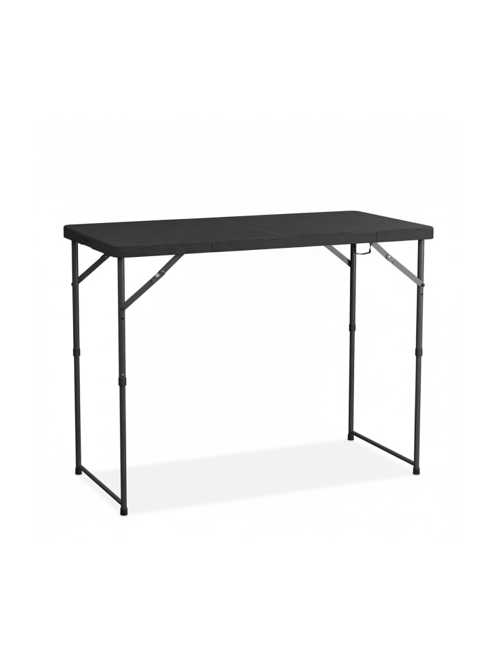 Gartentisch in Schwarz - (B)120 x (H)74 x (T)60 cm